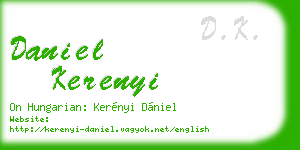 daniel kerenyi business card